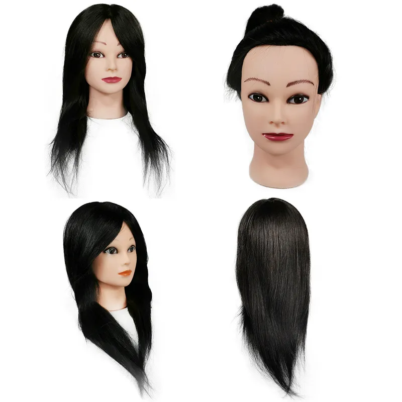 Premium Manikin Hairart Mannequin Head 100% Human Hair, 14 18 Inches Ideal  For Hairdressers Practicing From Lornaji, $23.12