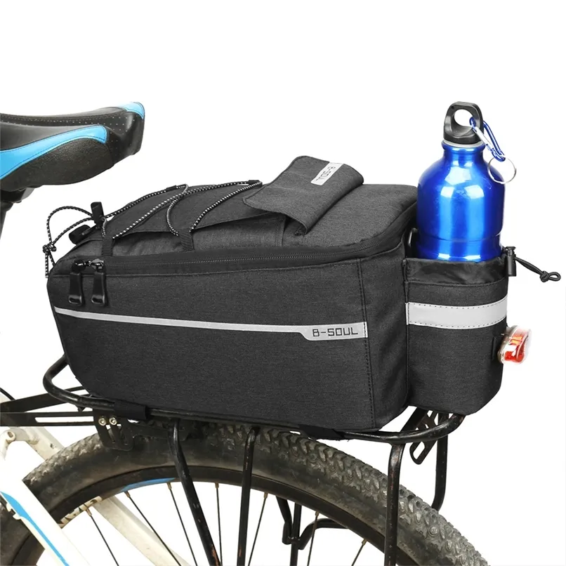 Bicycle 13L Bag Rower Tylny Kosz Wodoodporna Pannika Trunk S Regały Wstecz Rower Rowerowy Bagaż Handbag 220222