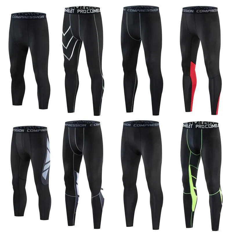 Running Pants Sports Tights Men's Basketball Fitnessraining Elastic Compression Quick Drying Autumn Winter Thickened