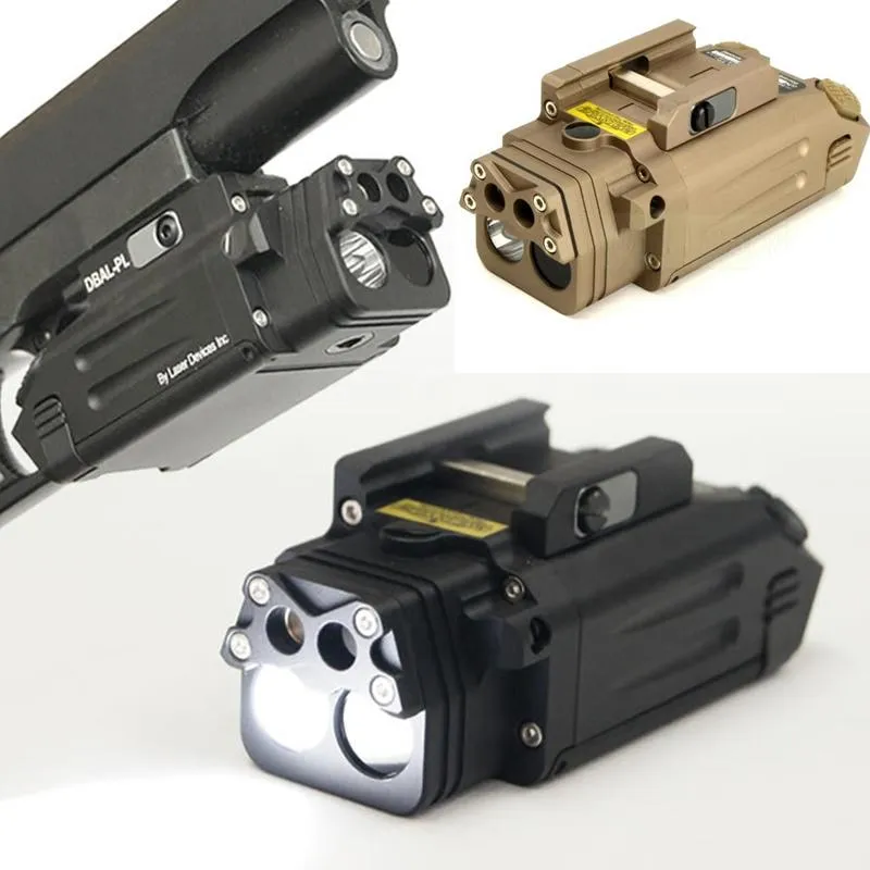 CQC tático DBAL IR IR Laser Light para Scope Combo Airsoft LED Lanterna Paintball Caça Tiro Pistola Luzes