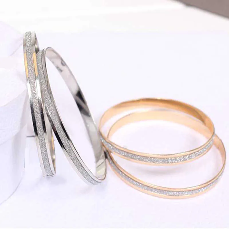 Mode eenvoud manchet frosted party elegante hoepel armband armband creatieve sieraden voor vrouwen giften q0719