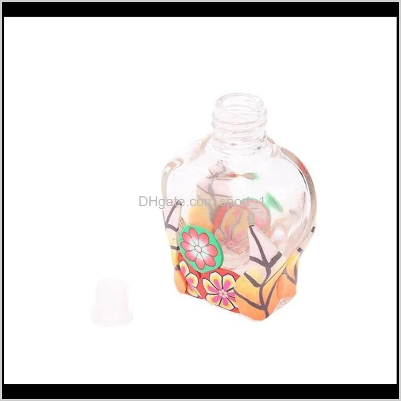 colorful car perfume bottle pendant essential oil diffuser ornaments air freshener pendant empty perfume glass bottle