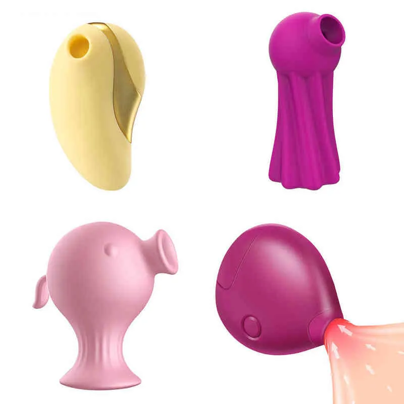 Vibratori giocattolo del sesso Nxy Vibratore per succhiare la femmina adulta 7 Stimolatore di frequenza Leccare la lingua della vagina e il punto g 1218