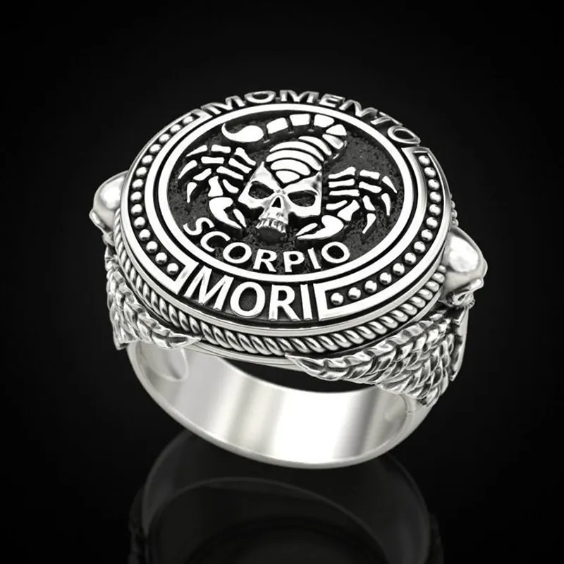 Wedding Rings Punk Vintege Bad Boy For Men Retro Rock Scorpion