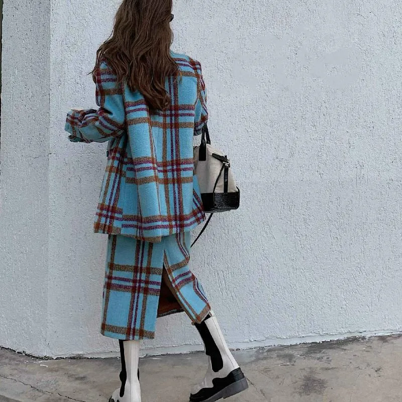 国内正規品 冬のスーツの女性のファッション21スタイルの格子縞のウールのジャケットの気質スカート秋とツーピースのトラックスーツ 販売特別価格 Eliteklub Poliklinikabagatin Hr 国内正規品 冬のスーツの女性のファッション21スタイルの格子縞のウールのジャケットの気質スカート秋とツーピースのトラックスーツ 販売特別価格 Eliteklub Poliklinikabagatin Hr