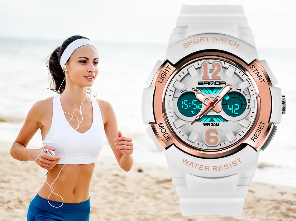 Sport Watch Women Waterproof Watches Ladies Top Brand Digital Clock For Female Montre Femme Relojes Mujer Swim Hour