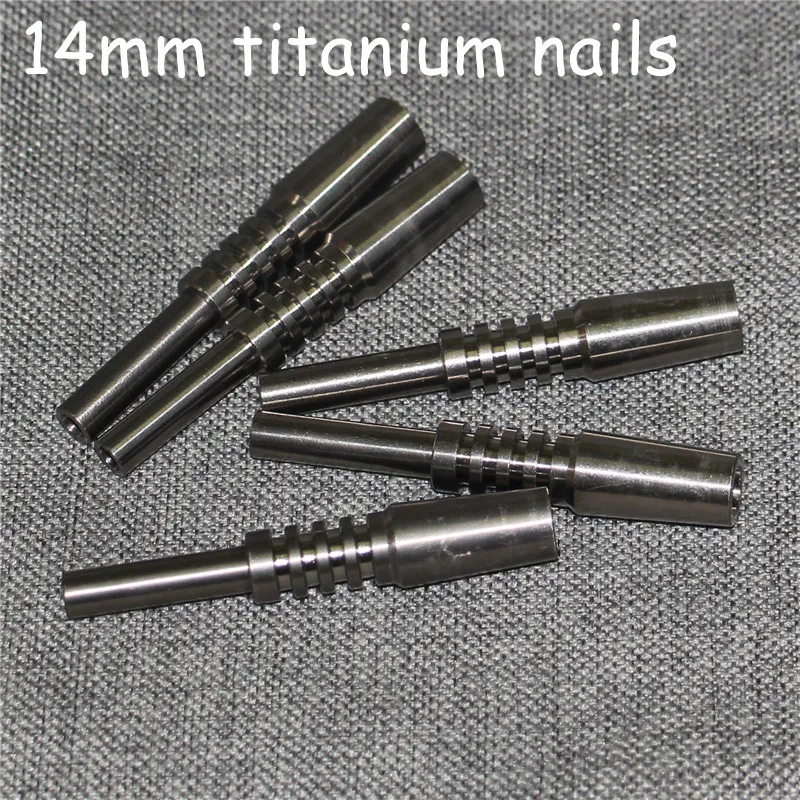 Clavo de titanio para fumar 10 mm 14 mm 18 mm Puntas de titanio Clavos invertidos Grado 2 Punta de titanio para vidrio Silicona NC