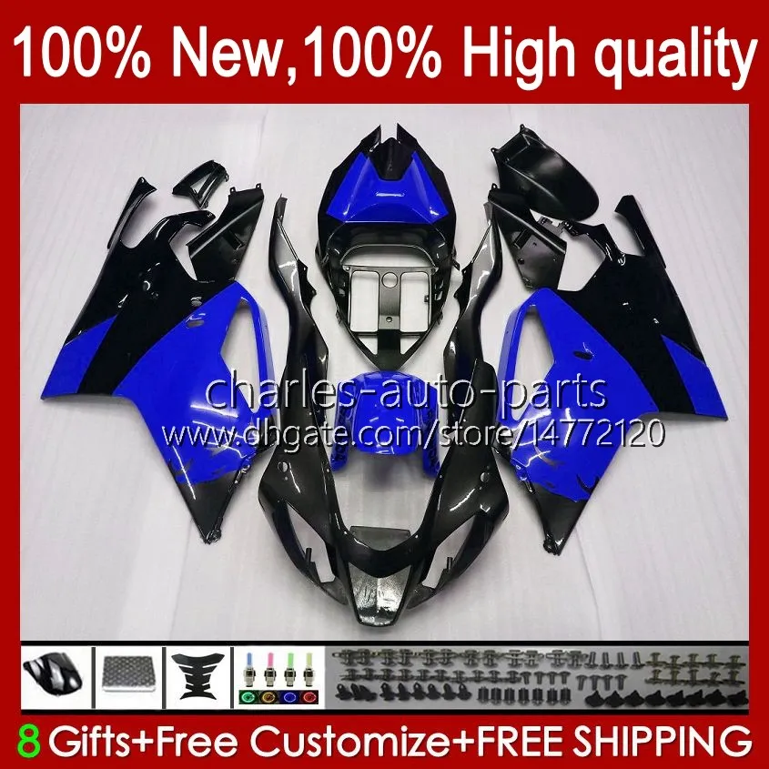 Bodywork For Aprilia Mille RV60 RSV-1000 RSV 1000 R 1000R 1000RR 04 05 06 Body Kit 11No.47 RSV1000RR RSV1000R 2004 2005 2006 RSV1000 R RR 04-06 OEM Fairing blue black stock