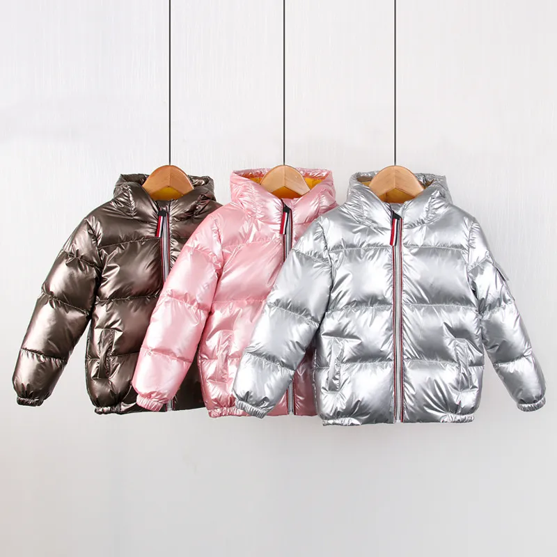 Arrivals Children Hooded Down Coat Jacket Autumn Winter Boys Girls Cotton-padded Parka & Coats Thicken Warm Jackets Kids Outwear