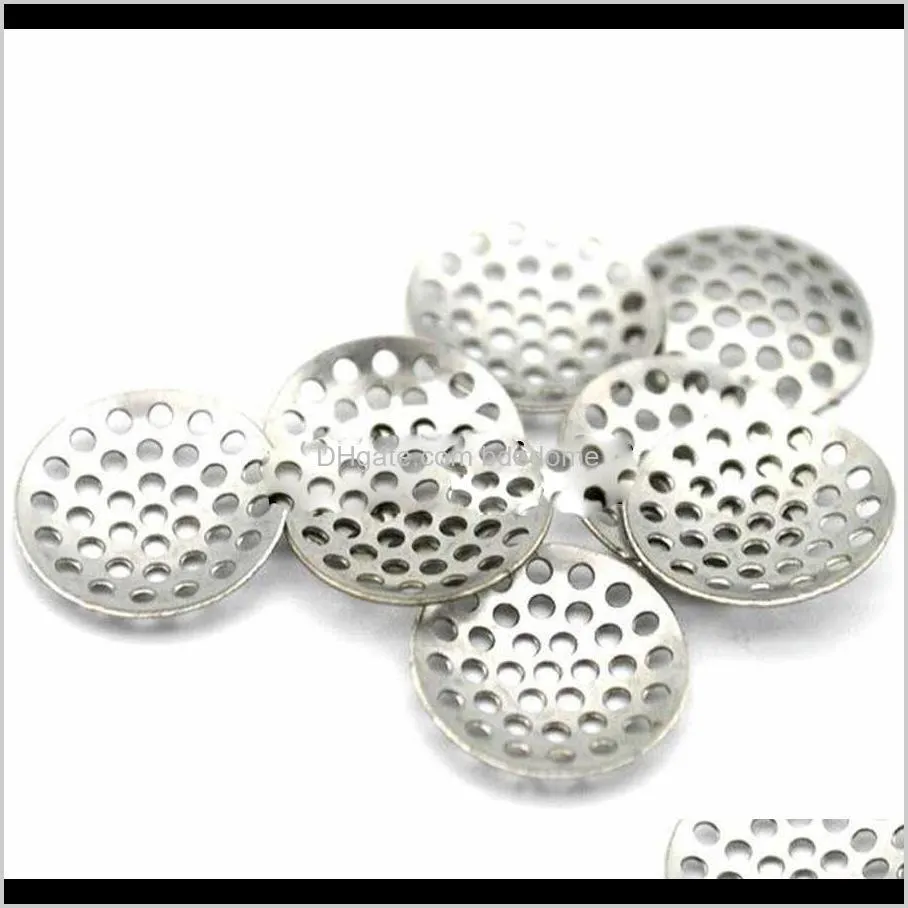 8mm 12mm 15mm 16mm titanium stainless steel pipe screens bowl screen filters for smoking pipes filter mesh tobacco accessories hhb717