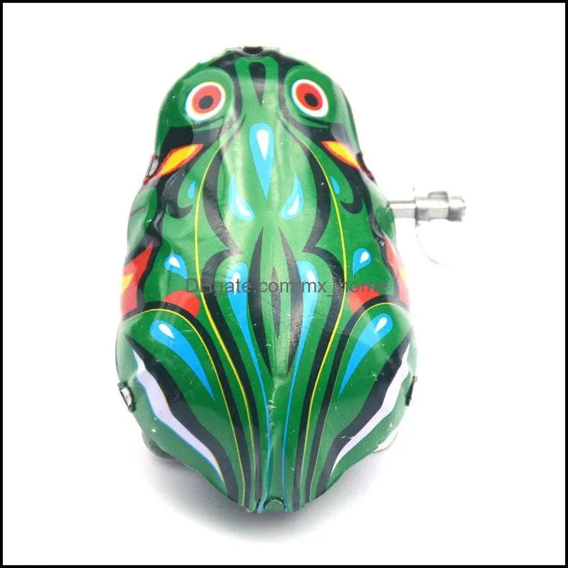 Classic Mini Wind-up Toy Frog Clockwork Kids Baby Lovely Colorful Fun Newborn Kids Early Educational Spring Children Baby Toys