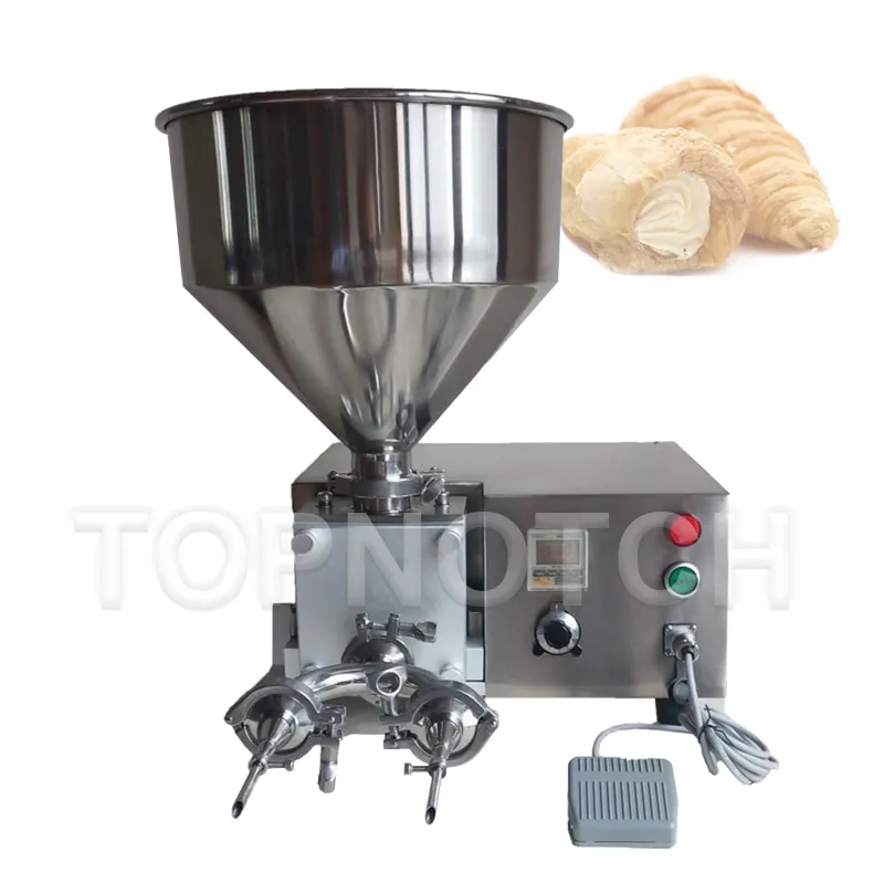 Máquina de llenado de hojaldre de leche cuantitativa 110V / 220V Relleno de crema de mermelada de pan