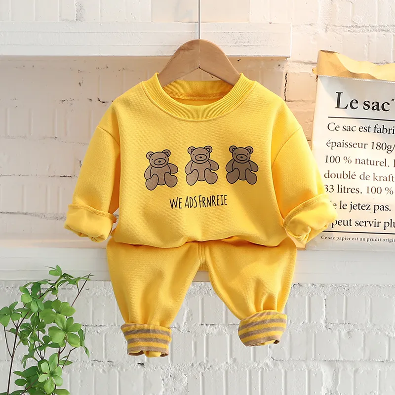 Infant Clothing Sets Baby Suit 2023 Autumn Spring Clothes For Newborn Baby Boys Clothes Sweater+Pant 2pcs Outfit Kids Costume