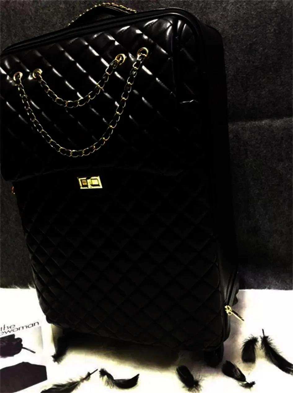 valigia baule di lusso borsa spinner borse ruota universali borsone bagagli in pelle borse capacità ruote sportive borse da viaggio borsone nastro manette cinturino personalizzato fuori