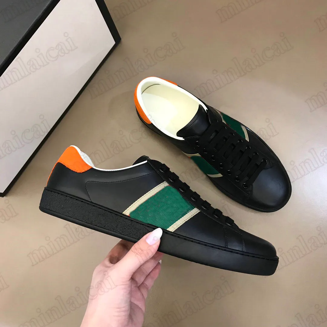 ACE Italy Mens Sneaker Online Exclusive Casual Shoe Interlocking Print Web detail Stripe White REAL Leather Sneakers Designer Trainers Chaussures Pour