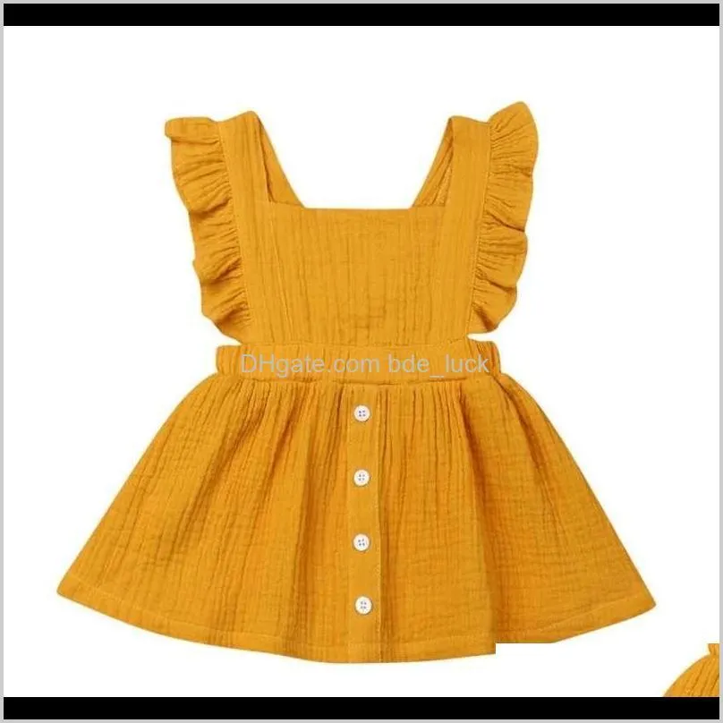Clothing Baby, & Maternitybaby Dresses 0-3T Girls Pattern Print Lemon Cartoon Birthday Dress Female Baby Summer Kids Girl Clothes Drop Deliv