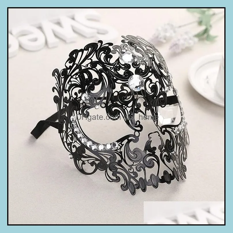 Metal Masquerade masks Elegant Metal Laser EyeCut Venetian Halloween Ball Masquerade mask for Party Cosplay Festival Show