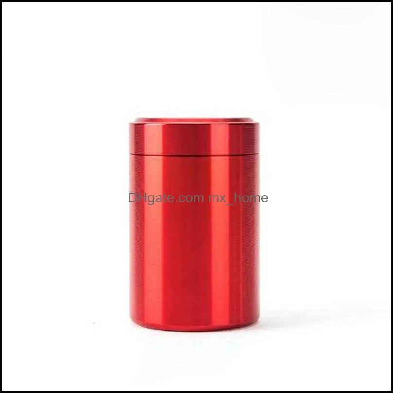 6 Colors Beautiful Aluminum Jar Tea Tin Box 45x70mm Small Cylinder Sealed Cans Coffee Tea Tin Container Storage Box