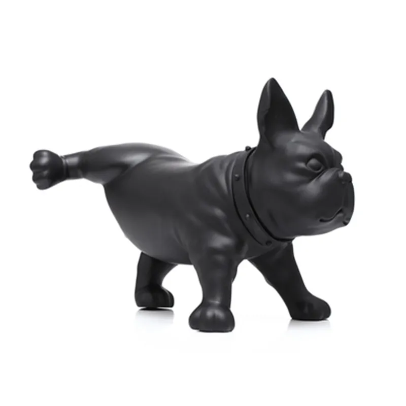 Creativo Nordic Resina Bulldog Francese Animale Simulato Ornamenti Decorativi Modern Home Decor Artigianato Natale Figurine A1335