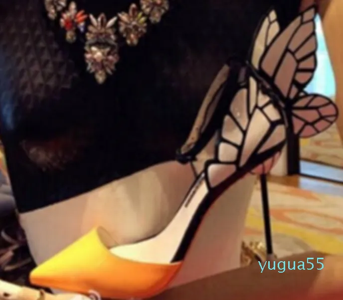 Angel Wing Sandals: Celebrity Style Stiletto Heels Butterfly Design Ankle  Strap Summer Shoes for Women Party Stage Ready