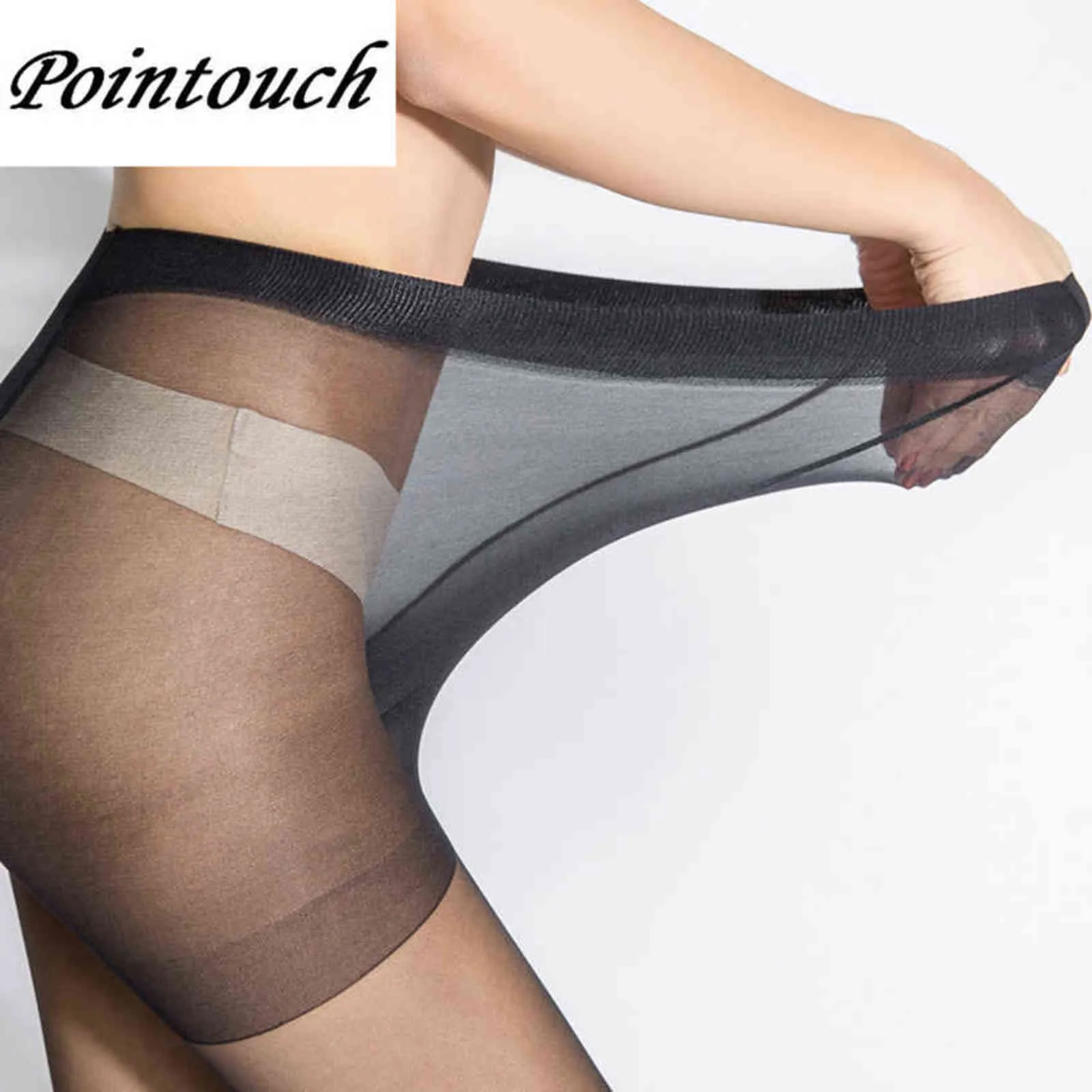 Pointouch Sexig sommar andningsbara tunna tights stretchy strumpor Hög elastisk Förhindra krok Kvinnor Pantyhose Girl Medias Panty-slang Y1130