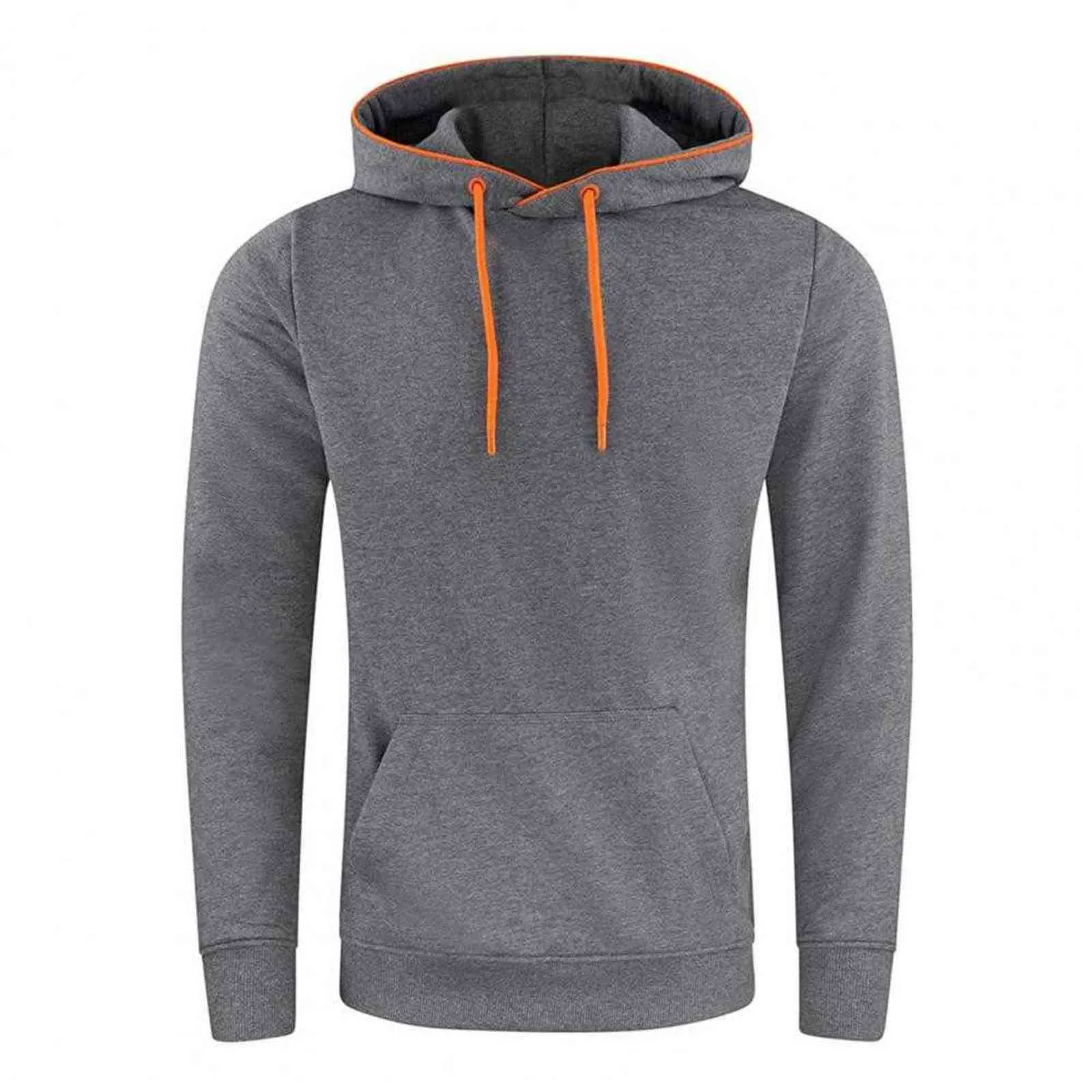 Cor sólida moletom com capuz homens hoodies grosso quente hoodie jumper homens pulôver moletom homens com capuz y211122