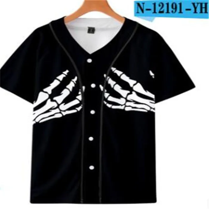 Koszulki baseballowe 3D t shirt mężczyźni śmieszne druk męski koszulki casual fitness tee-shirt homme hip hop topy tee 049
