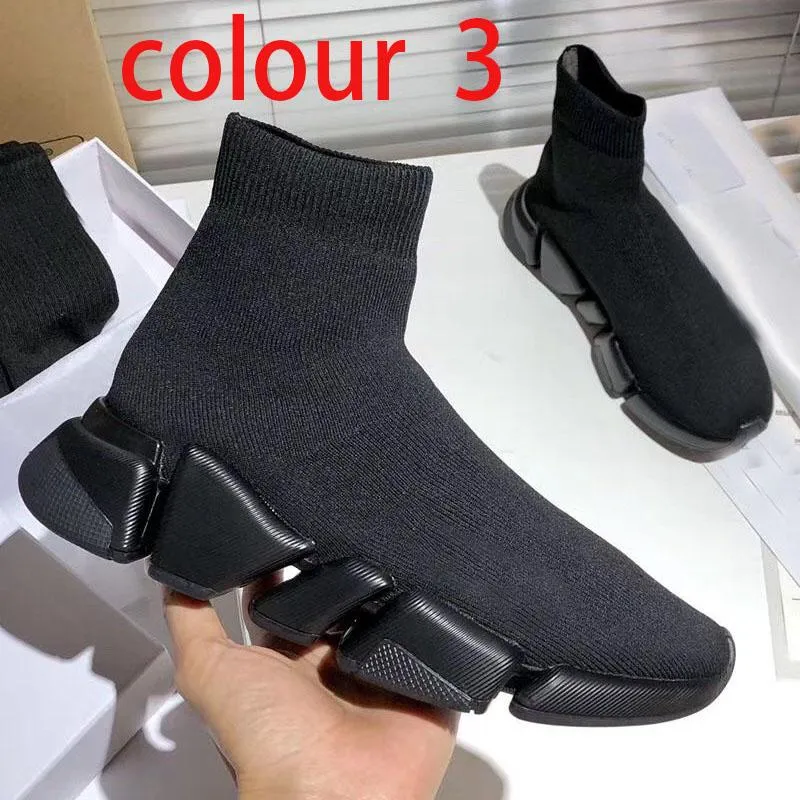 knitted elastic Socks boots Spring Autumn classic Sexy gym Casual women Shoes Fashion platform men sports boot Lady Travel Thick sneakers Large size 35-42-45 us4-us11