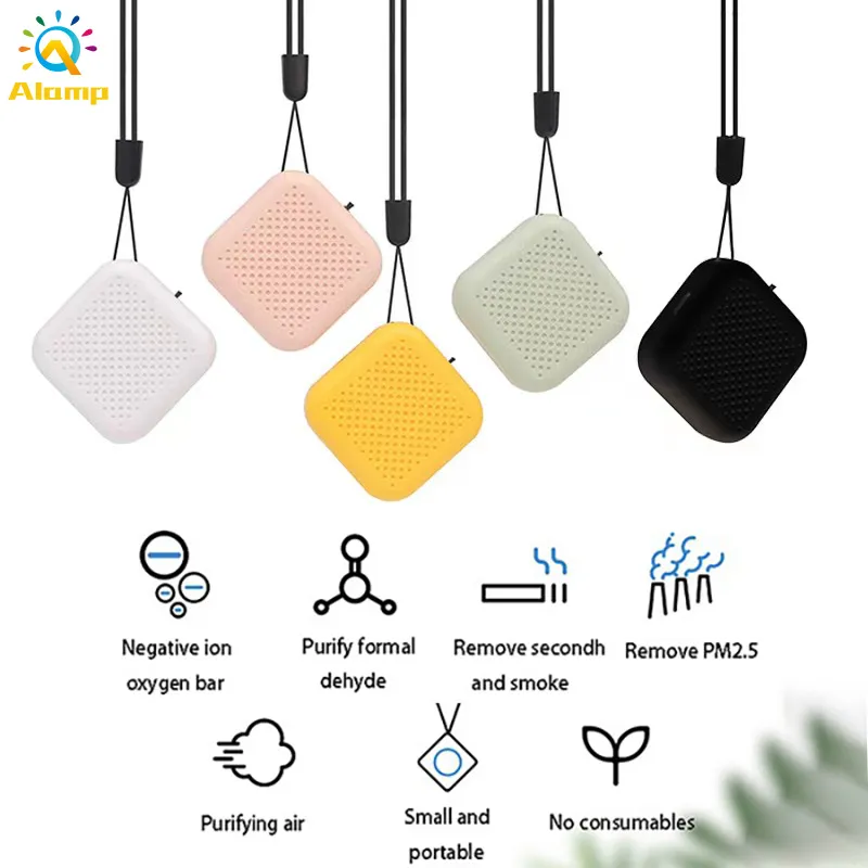 Collana purificatore d'aria Altre luci Mini purificatori domestici portatili USB a ioni negativi Elimina fumo, polvere, polline per auto, Nessuna radiazione, Basso rumore