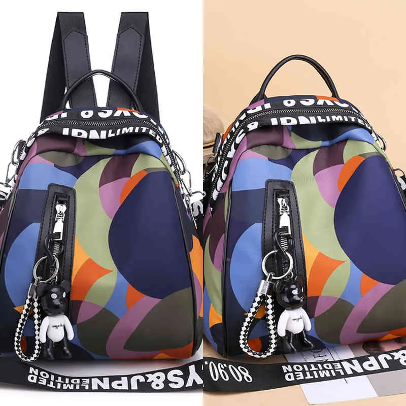 Ryggsäck stil mode färgglada mini kvinnor söt liten back pack designer högkvalitativa tonårsflickor s plånböcker mochilas para mujer 1119