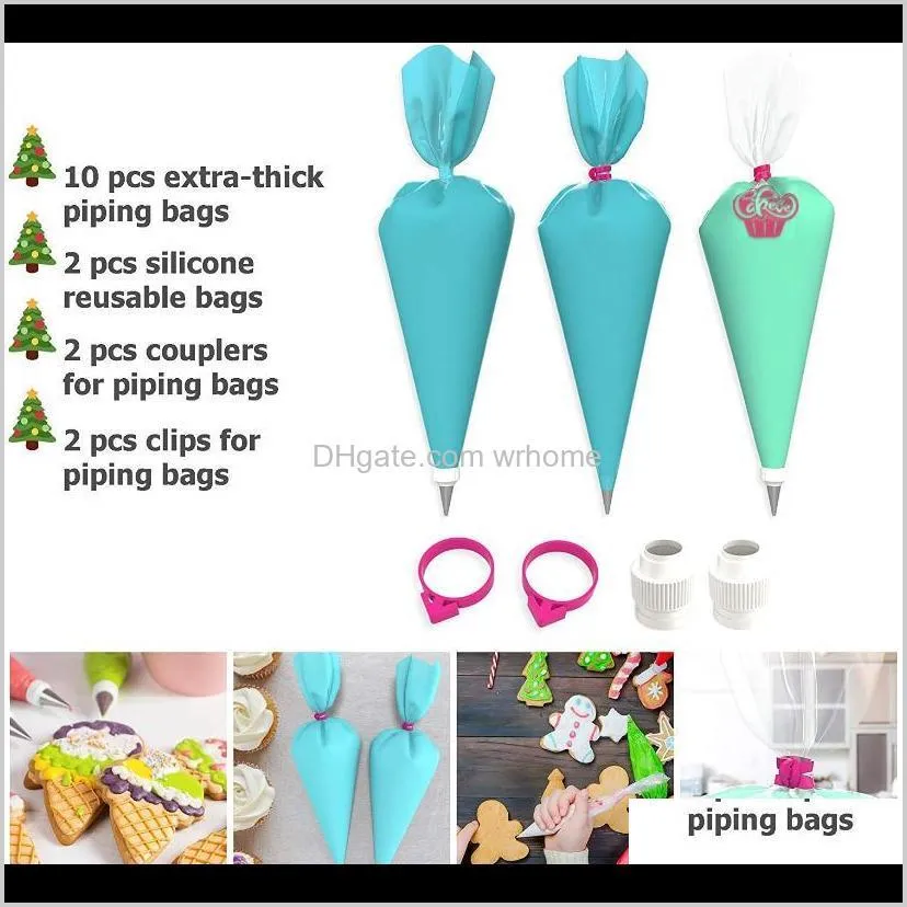 52pcs purper pastry bags tips icing piping nozzles for cream reusable cake decorating tools confectionery equipment accessorie1