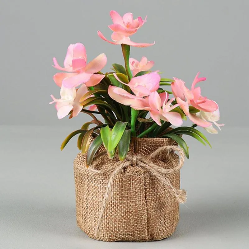 Dekoracyjne kwiaty Wieńce Ekologiczne Piękny domowy bezcielesny sztuczny bonsai żywy długi czas na biuro