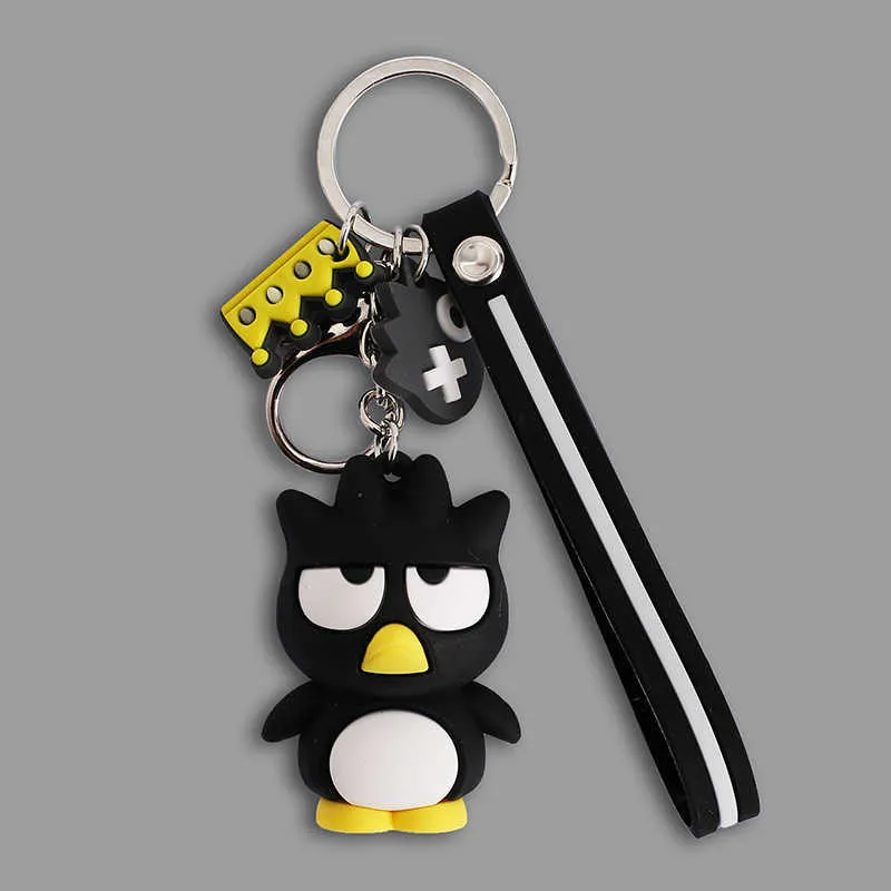 Cartoon schattige kat pinguïn kikker pop sleutelhangers vrouwen meisjes bedelzakken sleutelhanger accessoires hanger auto nieuwe sleutelhanger G1019