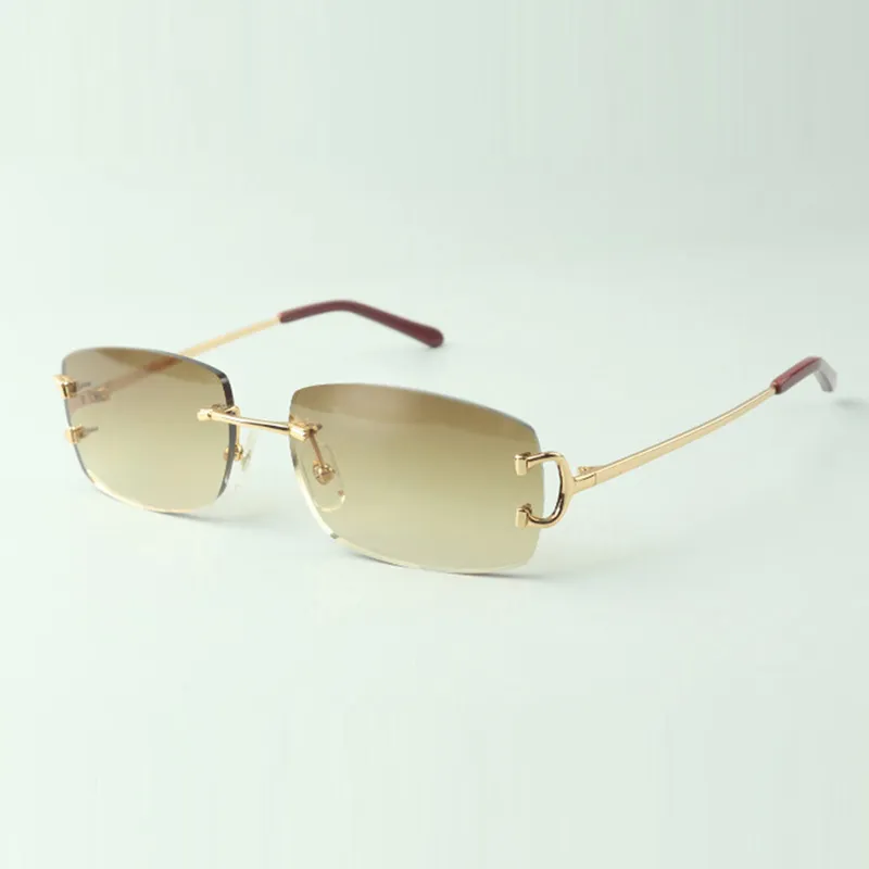 A115 Designer-Sonnenbrille mit 3524026 Metallpfotendrahtbügeln, Größe: 18–140 mm