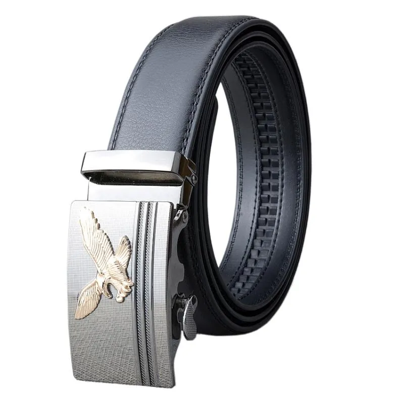 Cinture Fashion Flying Designers Cintura con fibbia automatica per uomo Vera pelle Luxury Business Ceinture Homme