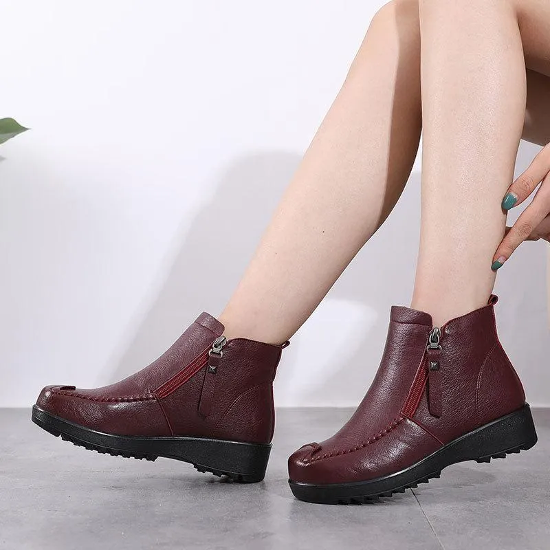 Laarzen Vrouwelijke Winter 2021 Schoenen voor Vrouw Comfortabele Dames Chunky Fashion Rome Dames Casual Botas Mujer