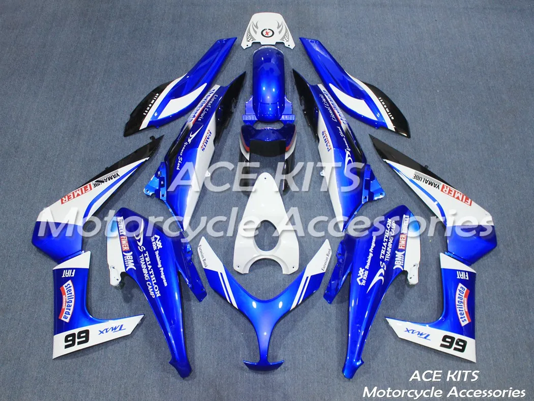 Ace Kits 100% ABS Fairing Motocicleta Fairings for yamaha tmax500 2009 2011 2012 2012 Variedade de cor no.ab4