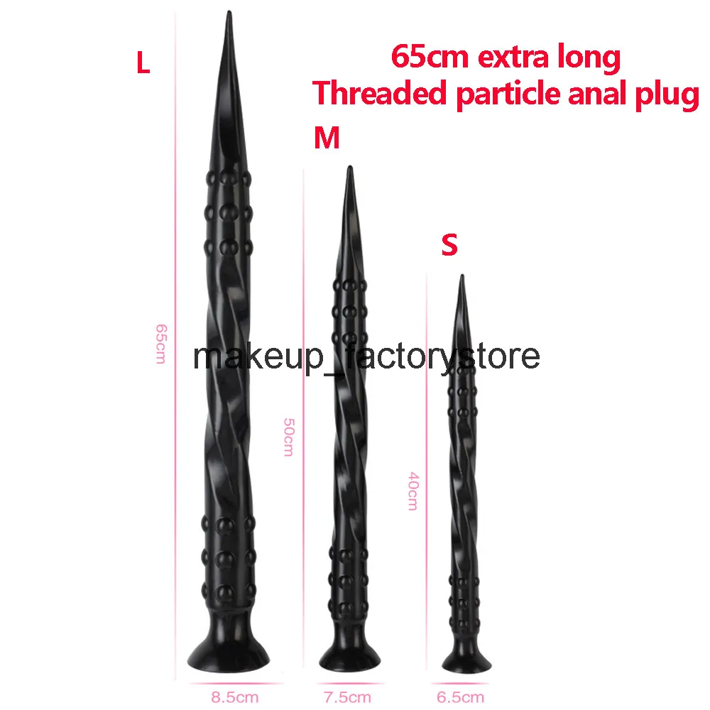 Massage 2020 Nouveau Long Plug Anal Grand Godemichet Anal Silicone Gode Anal Énorme Anus Dilatateur Mâle Massage De La Prostate Jouets Pour Adultes Pour Femmes M281H