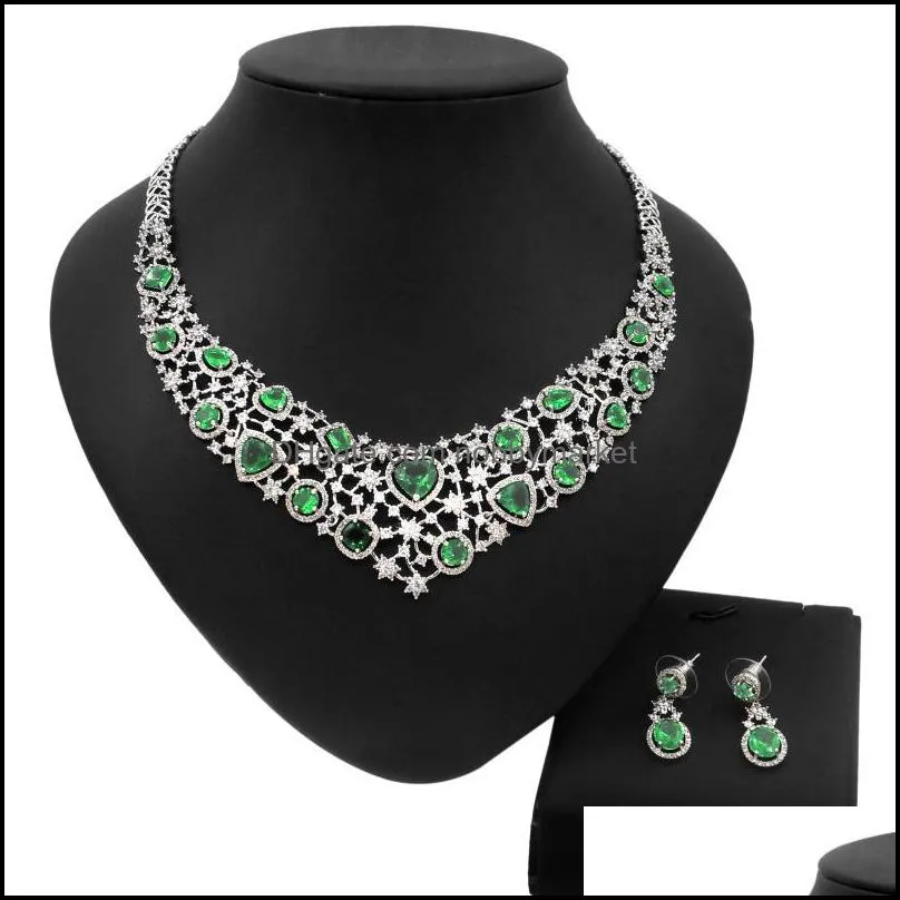 Earrings & Necklace Selling Jewelry Set Ladies Banquet Gift Luxury HG2101120