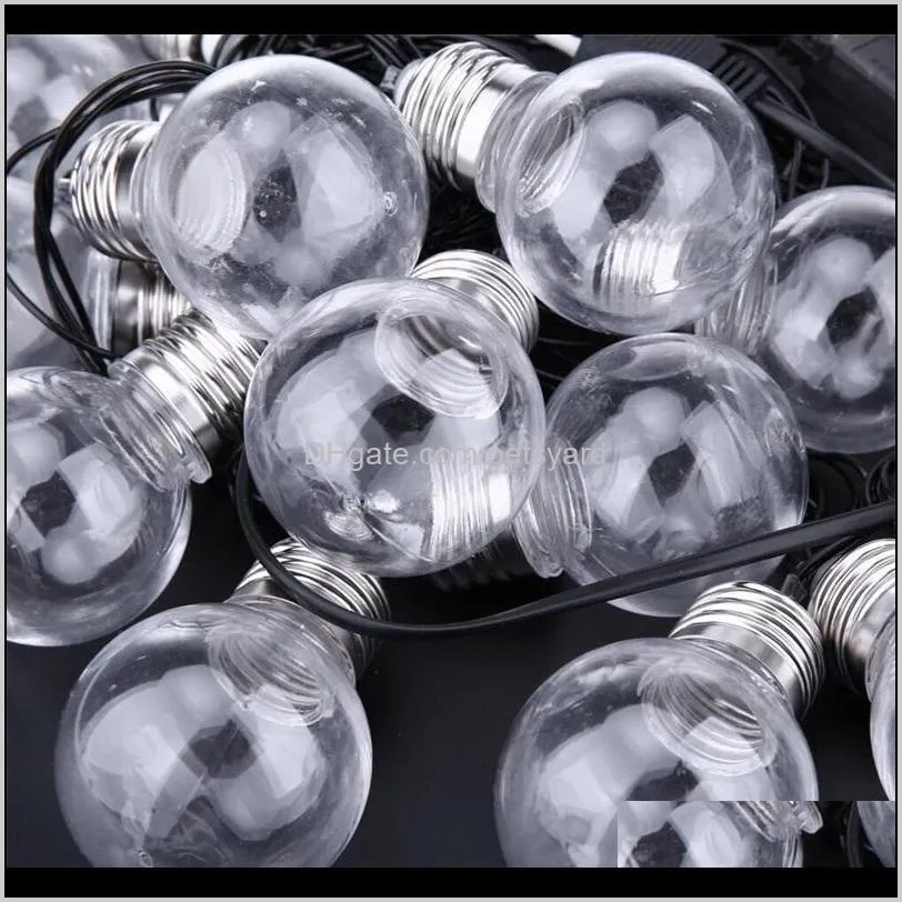 6m 20 led ball garland string fairy lights wedding party home decoration lamp bulb holiday party lamps garden garland 20pcs 27 o2