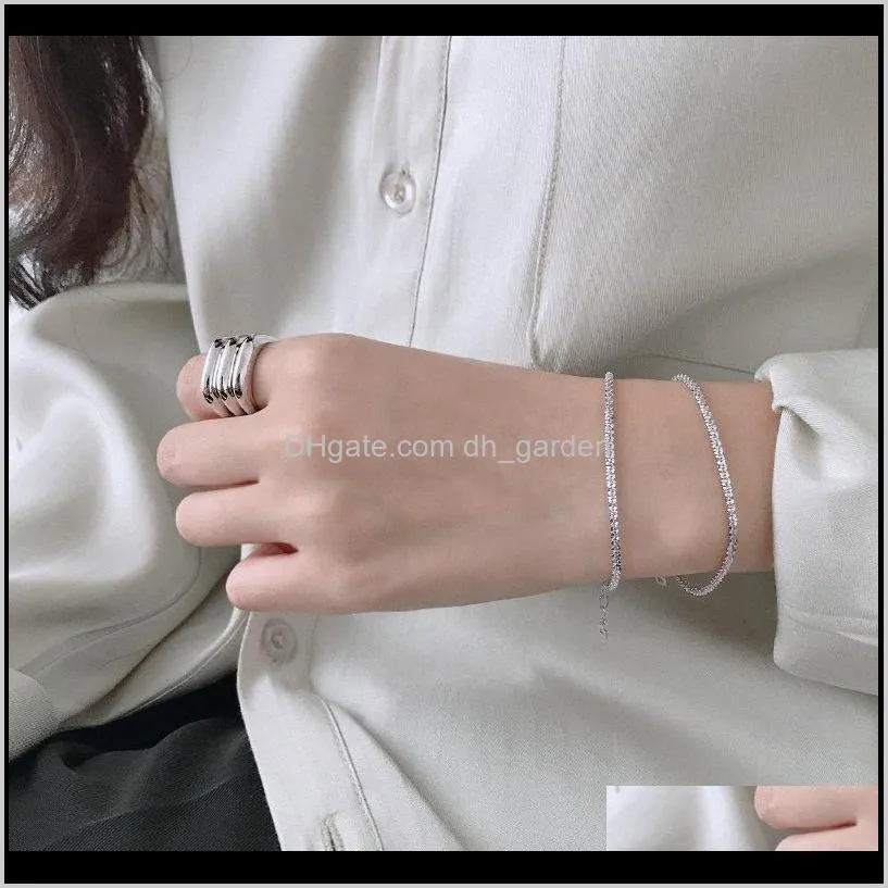 High Quality Minimalist Hand Jewelry Real Gold Plating Adjustable Chain 925 Silver Bracelet 925 Sterling Silver Bracelet