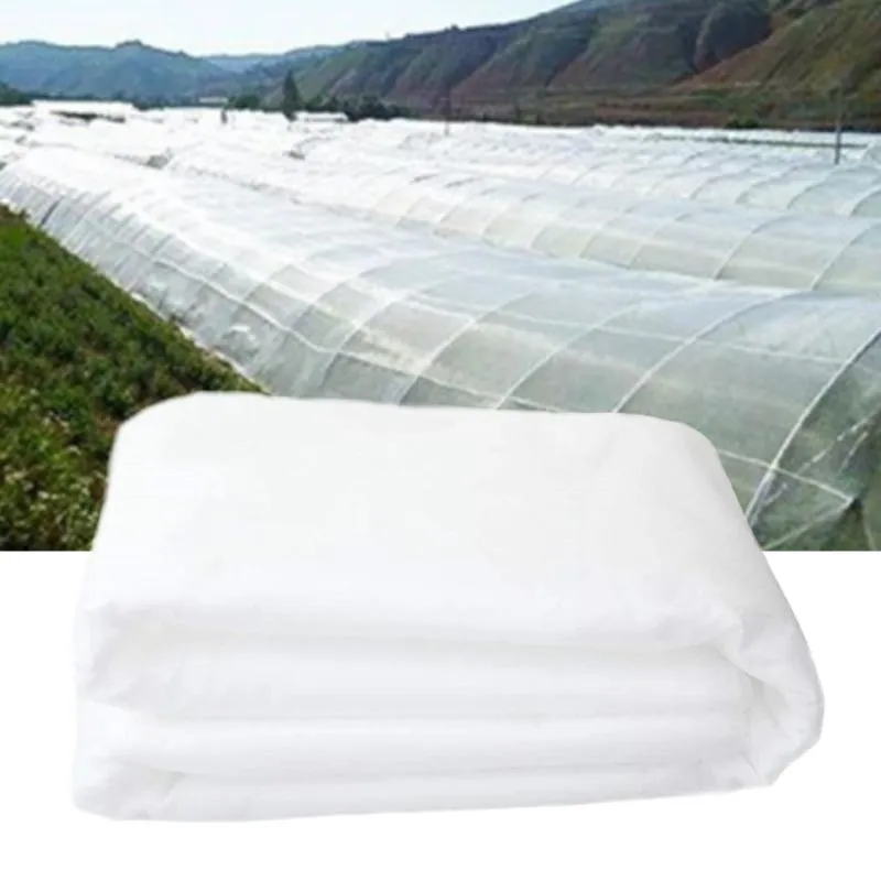 Andra trädgårdstillbehör Växtfrostduk Täcktäcke 1,5 * 10m Non-woven Fabric Drawstring White Winter Frost-Beis