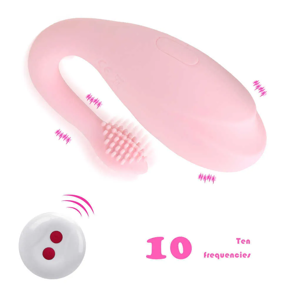 Wireless Pilot Pilot Clitoris Stymuluj Whale Jump Vibrator Egg 10 Prędkości Silikon USB Ładowanie Sex Zabawki dla kobiet P0818