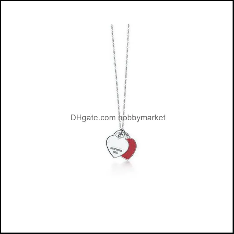 Designer Jewelry Women Heart Necklace Stainless steel Silver Rose Gold Letter Necklace Suit Fashion Retro Ins Star Style