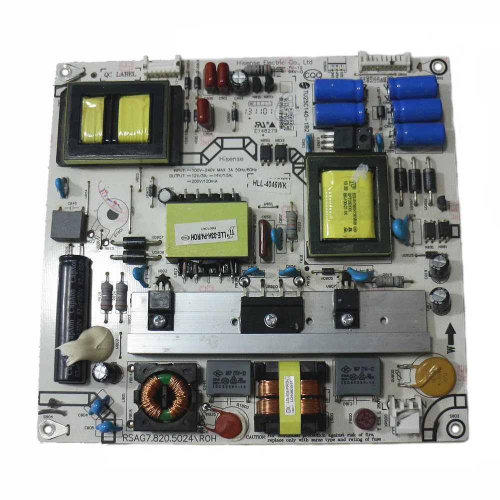 Original LCD-skärm Strömförsörjning TV-board PCB-enhet HLL-4046WH RSAG7.820.5024 / ROH för Hisense LED47K610J3DP LED47K600X3D