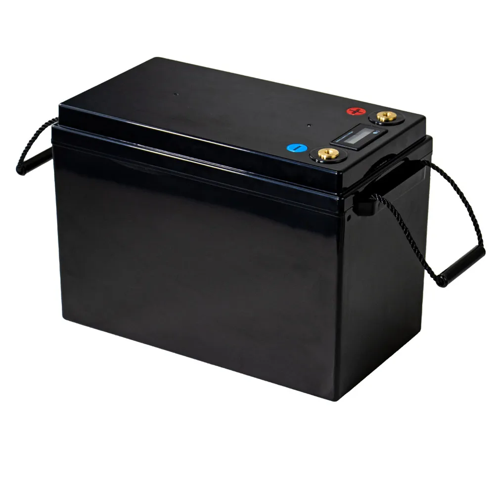 Batterie au lithium 12V 200AH lifepo4 4s 12.8V avec affichage de tension pour chariot de golf de bateau onduleur 1200w UPS