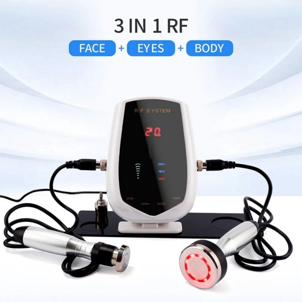 RF Radiofrekvens ansiktsmaskin för hudföryngring röd ljusterapi full kroppsenhet