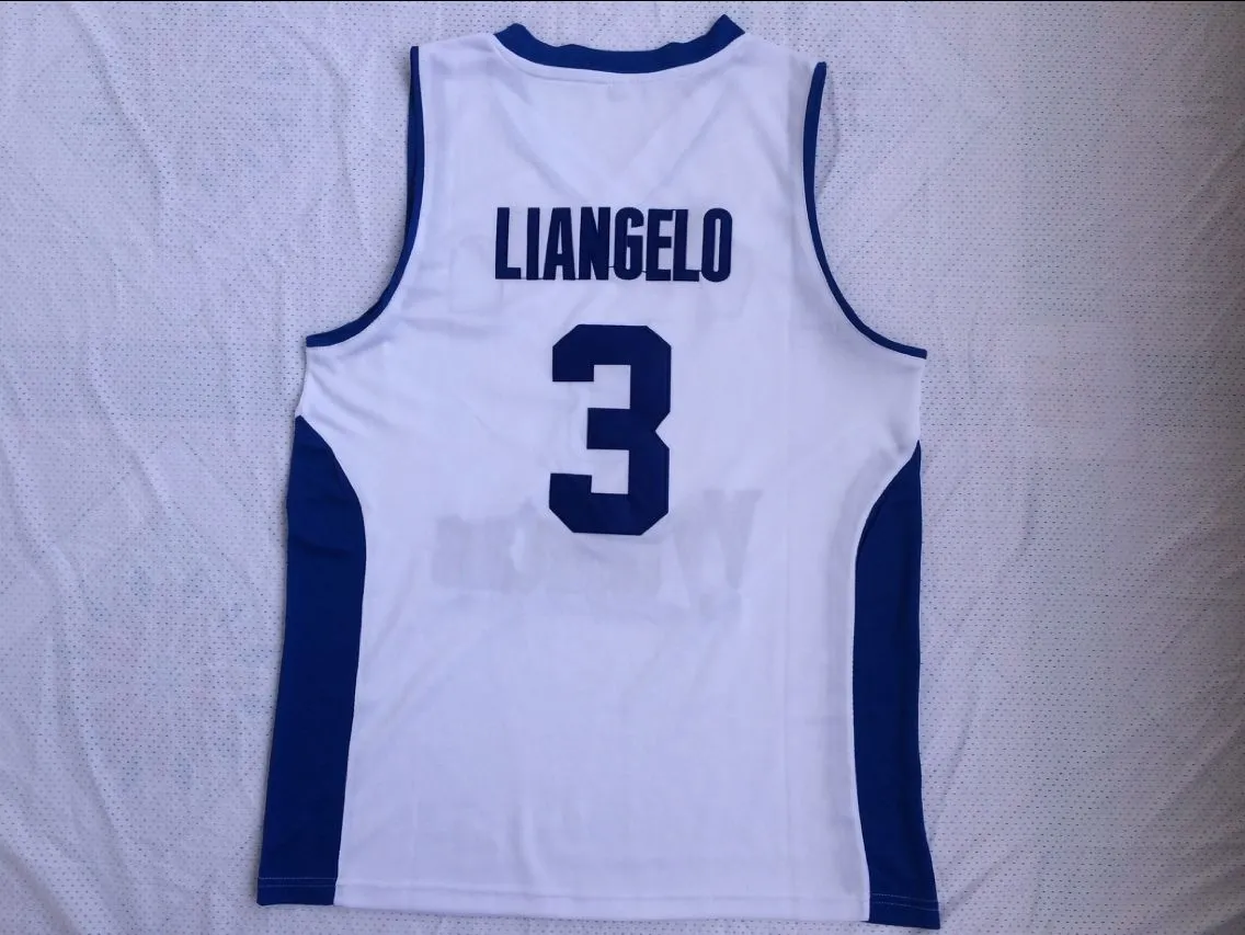 NCAA 3 LiAngelo Ball Vytautas Basketball Shirt 1 LaMelo Jersey Uniform All Stitched college Lithuania Prienu blue