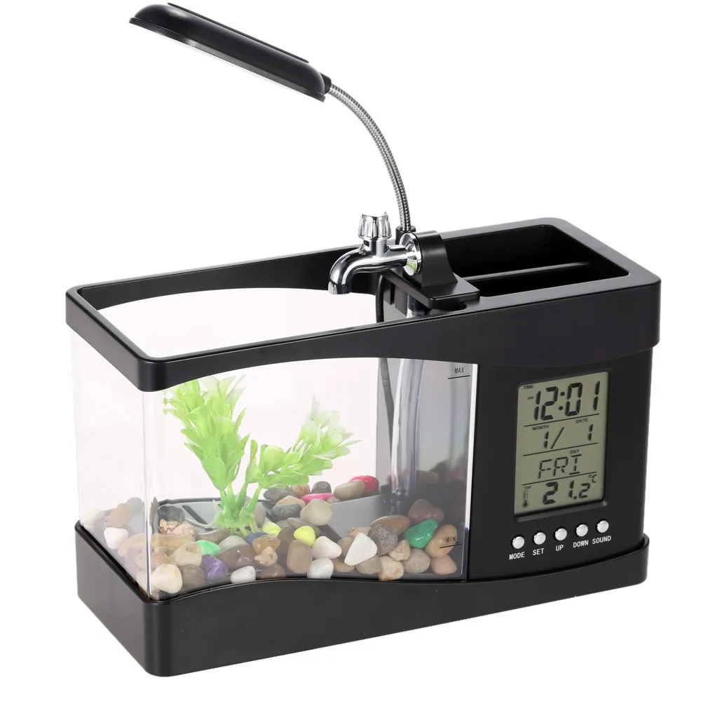 Mini Aquarium Fish Tank Set for Desktop