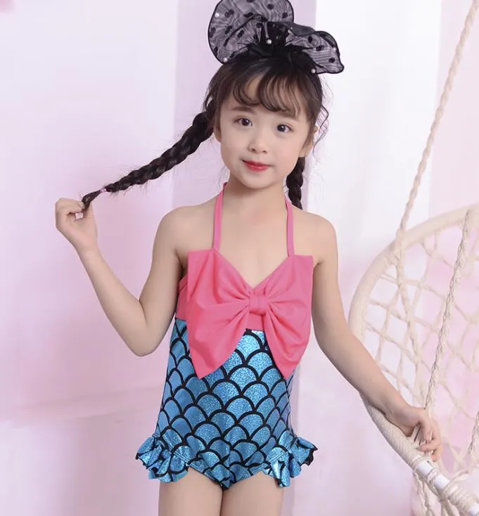 Princess Mermaid Swimwear For Girls Cute Fish Scales Scale Bikini With One Piece Design Perfect For Beach And Pool From Babymum 3.69 DHgate.Com
